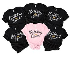 Birthday Crew Shirts, Birthday Queen Shirt, Birthday Group Shirts, Birthday Party Shirts, Birthday Squad Shirts, Queen Shirt, Birthday Queen, Queen Shirts, Girl Dad