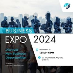 an advertisement for the business expo in new york, ny on november 25, 2012