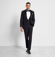 The Newman Outfit | The Black Tux Timeless Black Tuxedo For Evening, Elegant Single Breasted Suit For Black Tie, Timeless Black Tuxedo For Semi-formal Occasions, Timeless Black Tuxedo For Black-tie Events, Elegant Single Breasted Suit For Black Tie Events, Black Tie Tuxedo Blazer With Notch Lapel, Elegant Single-breasted Suit For Black Tie Events, Timeless Black Blazer For Black-tie Events, Classic Evening Tuxedo With Pressed Crease