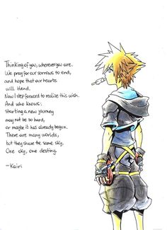 an ink drawing of a person in armor with a poem written on the wall behind him