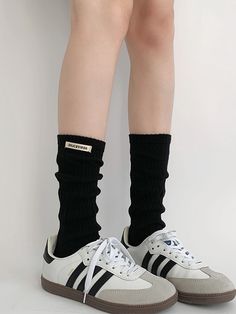 The price is for a pair of socks only, others are not included. Casual Black Socks For Outdoor Activities, Casual Black Socks For Outdoor, Black Outdoor Socks For Fall, Breathable Casual Winter Socks, Casual Black Knee-high Sports Socks, Casual Knee-high Socks For Outdoor, Black Casual Outdoor Socks, Casual Breathable Knee-high Socks, Black Fall Outdoor Socks