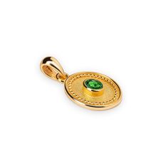 "The beauty of Byzantine style jewelry, completely handcrafted in Greece with the old-fashioned way, is omnipresent. An outstanding solid yellow gold pendant with Byzantine design decorated with genuine emerald, remains a classic and elegant choice for everyone. Bold and traditional, you will not take your eyes off. Neither will your friends! High Quality Handmade Greek jewelry! ✔ Dimensions: Inches: 0.76 X 0.41 inch ✔ Dimensions: Millimeters: 20 x 10.5 mm ✔ Chain Dimensions: 45 Cm ✔ Stone Size Byzantine Design, Byzantine Earrings, Byzantine Gold, Byzantine Jewelry, Friends High, Greek Jewelry, 18k Gold Ring, Geometric Pendant, Gold Geometric