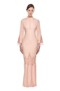 Kurung Lace, Pleated Pencil Skirt, Kurung Modern, Modern Wear, Skirt Pleated, Colour Inspiration, Lace Material, Dress Design