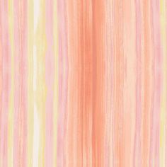 a pink and yellow striped wallpaper with vertical stripes