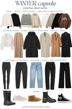 Winter Capsule Wardrobe 2022, Capsule Wardrobe 2022, Vinter Mode Outfits, Chic Capsule Wardrobe, Minimalist Wardrobe Capsule, Capsule Wardrobe Women, Classic Capsule Wardrobe