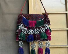 Vibrant Colored Bag,fringed Handbag,custom Fringe Bag,fabric Fringe Bag,statement Handbag,fringe Shoulder Bag,beaded Fringe Bag - Etsy Statement Handbag, Fringe Handbags, Mini Phone, Lace Bracelet, Bag Fabric, Perfect Handbag, Fringe Bags, Sewing Embroidery Designs, Bracelet Ideas