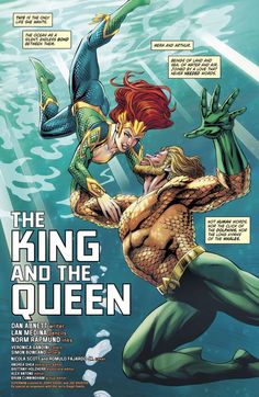 the cover to aqua's new comic book, the king and the queen is shown