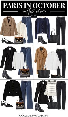 Fall Outfits For Paris 2023, Paris Outfit Ideas October, Olivia Bennett Outfits, Paris Looks Outfit Fall, October Paris Outfits, Paris Fall Outfits 2023, Europe October Outfit, Paris Outfits October, Paris In Fall Outfits