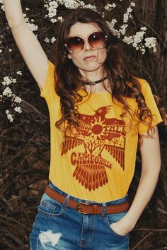 Joshua tree thunderbird graphic tee womens graphic tee 70s | Etsy Joshua Tree California, 70s Shirts, Tee Tree, Western Tee, Yellow Shirts, Joshua Tree, Graphic Tees Women, Workout Tee, Womens Tees