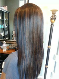 Caramel highlights Subtle Caramel Highlights On Dark Hair, Black Hair With Highlights Straight Long, Black Long Hair Highlights, Brown With Caramel Highlights Straight, Brown Hair Caramel Highlights Straight, Black Hair Brown Highlights Straight, Black Hair With Caramel Highlights Straight, Dark Brown Highlights On Black Hair, Caramel Highlights On Black Hair