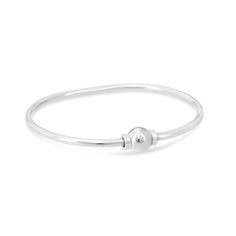 Made On Cape Cod. Beachball Bracelet™ - 925 Sterling Silver Classic Sterling Silver Bangle Bracelet, Classic White Gold Bangle With Sterling Silver Clasp, Classic Sterling Silver Bracelet With Spring Ring Clasp, Classic Adjustable Sterling Silver Bracelet, Adjustable Classic Sterling Silver Bracelet, Classic Sterling Silver Heart Bracelet, Classic Sterling Silver Chain Bracelet For Everyday, Classic Sterling Silver Chain Bracelet, Classic Sterling Silver Cuff Bracelet