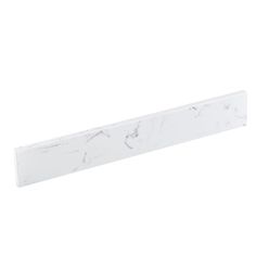 a white marble shelf on a white background