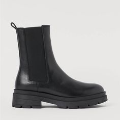 Brand New, Only Tried On, H&M Women’s Boots. Black Leather. H&m Shoes, H&m Women, Boots Black, Bootie Boots, Womens Boots, Ankle Boots, H&m, Black Leather, Size 6