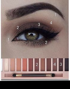 Nem Halloween Makeup, Natural Smoky Eye, Everyday Eye Makeup Tutorial, Make Up Guide, Smokey Eyes Tutorial, Daily Eye Makeup, Eye Makeup Guide, Natural Smokey Eye, Everyday Eye Makeup