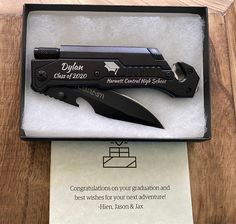 "Gift ideas Personalized Graduation Gift College Graduation Gift Gift for Graduate High School Graduation Gift Ideas Gifts for Him Pocket Knife 2021 ~ Quality.... it's what sets us apart! ~ ~ Welcome to ThreeWitts & Co- We provide prompt customer service, as we understand your time is valuable! Featuring premium quality products, with each piece being HANCRAFTED to create a beautiful custom gift /keepsake. HOW TO ORDER: ~ Add this listing to your cart, enter quantity, enter personalization i High School Graduation Gift Ideas, Graduate High School, Graduation Gifts For Guys, Gift For Graduate, Gift Ideas Personalized, Graduation Gift Ideas, Graduation Gifts For Him, High School Graduation Gifts, College Graduation Gifts