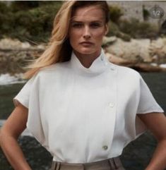 Massimo Dutti Summer, Edita Vilkeviciute, Massimo Dutti Women, Linen Fashion, Blouse Models, Fashion Advertising, Fashion Design Clothes, Massimo Dutti, Creative Fashion