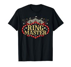 PRICES MAY VARY. The RINGMASTER is here! Grab this ringmaster shirt featuring an awesome design with throwback circus stripes and fonts. Great as a ringmaster mom shirt or ringmaster dad shirt. A ringmaster shirt women will love and a ringmaster shirt kids will adore. Wear this shirt to any circus themed birthday party. Great for any child who loves lion tamers, clowns, the bearded lady, or any other circus acts. Pairs with the circus staff shirt and other vintage circus shirts. Vintage circus p The Bearded Lady, Circus Themed Birthday Party, Circus Ringmaster, Circus Shirts, Vintage Circus Party, Circus Acts, Lion Tamer, Circus Costume, Bearded Lady