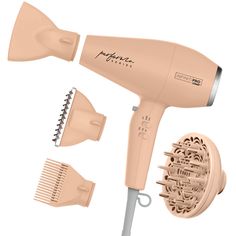 PRICES MAY VARY. Professional Hair Dryer: Featuring an AC Motor that delivers powerful airflow for faster drying that lasts up to 3x longer. The Thermal Technology provides superior heat transfer which ultimately helps achieve smooth, silky styles. Advanced Conair Hair Dryer Design: Get salon quality results with ceramic technology, which helps reduce hot spots and minimize heat damage while the ionic technology leaves even the hardest-to-style hair with up to 75% less frizz. Styling Control: 3 Bombshell Waves, Conair Hair Dryer, Christmas Gifts For Teens, Classic Curls, Hair Dryer Set, Frizz Free Curls, Blow Dry Brush, Professional Hair Dryer, Ceramic Hair