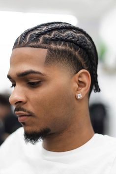 This trybeinfo section focus on "men's braids with fade". More ideas include "men’s braids", "male braids hairstyles", "men cornrows design", "braids men", "male braid styles", "braided hairstyles for men", "mens cornrows design black men", "mens stitch braids", "cornrows for men" and lots more. Box Braids Men, Braids With Fade