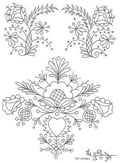 the embroidery pattern for this design is very detailed