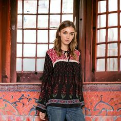 100 Rayon Soft And Flowing Fabric In A Boho Paisley Print. Loose Peasant Blouse Fit That Works Well On Every Shape. Model Is Wearing The Small. Imported Visit Euphoriadiscounts.Com To See All Our Inventory. Casual Long Sleeve Peasant Top With Paisley Print, Patterned Long Sleeve Peasant Blouse, Black Long Sleeve Top With Boho Print, Casual Boho Print Patterned Peasant Top, Black Bohemian Top With Boho Print, Black Bohemian Tops With Boho Print, Patterned Peasant Long Sleeve Tops, Casual Patterned Flowy Peasant Top, Casual Flowy Patterned Peasant Top