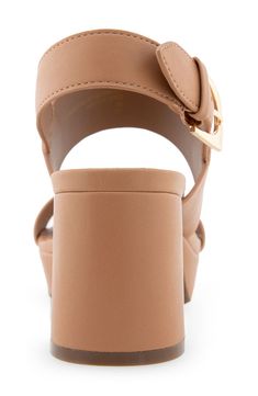 Padding at the heel keeps you comfy in this chic slingback sandal raised by a wrapped platform heel. Synthetic upper, lining and sole Imported Platform Heel, Slingback Sandal, Sandal Women, Platform Heels, Platform Sandals, Nordstrom Rack, Womens Sandals, Size 7, Nordstrom