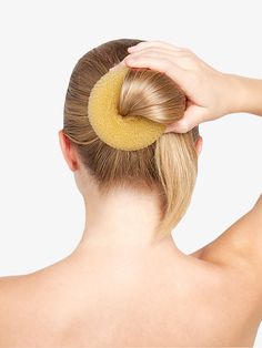 Bun Builder - Accessories | Bunheads BH482 | DiscountDance.com Yellow Blonde, Dance Hairstyles, Wacky Hair, Messy Bun Hairstyles, Bridesmaid Hair Short, Hair Up Styles, Sporty Hairstyles, Braids For Short Hair, Homecoming Makeup