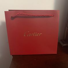 Cartier Bag New Perfect For Gifting Red Shoulder Bag With Original Box For Daily Use, Red Shoulder Bag For Daily Use With Original Box, Red Bag For Everyday Use, Cartier Gift, Cartier Bag, Leather Briefcase Bag, Bifold Wallet Men, Brown Leather Wallet, Brown Wallet