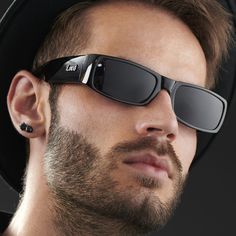 Modern and trendy, these Locs brand biker shades for men will make you the coolest kid on the block! Dark lenses offer full UV protection. Biker Sunglasses, Locs Sunglasses, Nice Glasses, Ray Ban Wayfarer, Wood Sunglasses, Wooden Sunglasses, Classic Sunglasses, Stylish Sunglasses, Blue Lenses