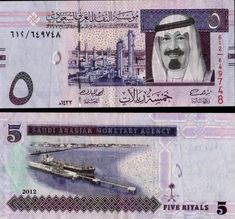 two different bills with pictures on them, one has a boat and the other is a ship