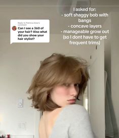 Oblong Short Hair, Cute Short Feminine Haircuts, Short Haircut For Wide Face, Short Hair Inspo Thick Hair, Short Hair With Choppy Layers, How To Fake Short Hair, Short Hair On Long Face, Soft Shaggy Bob, Theatrical Romantic Haircut