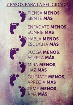 a poster with the words in spanish and pictures of footprints on it's side