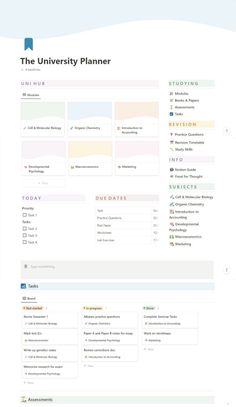 notion template | my student planner #animatedideas ultimatestudentplanner #agendaplannerorganization #aestheticplanner💻. Notion Semester Template, Notion For Students Template, Notion List Template, Notion Guide, Assessment Tracker, Notion Images, Student Daily Planner, Study Guide Template