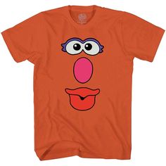 PRICES MAY VARY. Color: Texas Orange Size: Adult Men's Fit: Standard, can also be worn by women who prefer a looser fit. Show your love for the classic childhood toy. Officially licensed apparel and high-quality prints make it the perfect gift for any fan. Whether it be for an achievement, Halloween, Christmas or a birthday. If you're looking for an easy way to dress up as Mr and Mrs Potato, but you still want to be comfortable, then this simple shirt is an easy choice. The shirt comes in a Texa Potato Head Costume, Potato Face, Mrs Potato Head, Couples Costume, Potato Heads, Potato Head, Orange Texas, Costume Shirts, T Shirt Costumes