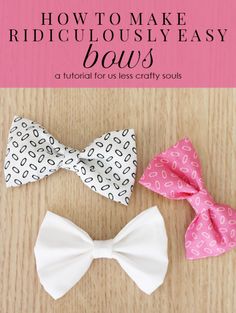 Easy Bows, Diy Bows, Costura Diy, Boutique Bows, Baby Diy, Diy Hair Bows, Buy Fabric, Diy Bow, Sewing Projects For Beginners