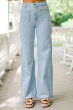 You are going to love these jeans! Those wide legs are so trendy while the square pockets give these jeans a fun retro feel! These light wash jeans are perfect year round!
Button/zip closure
Pockets
Wide legs
Fair stretch
Baileigh is wearing the small. Light Wash Wide Leg Jeans, Mint Jeans, Mint Julep Boutique, Round Button, The Square, Model Fits, Wide Legs, Light Wash Jeans, Small Light