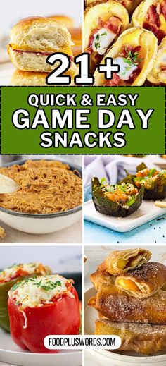 21 quick and easy game day snacks