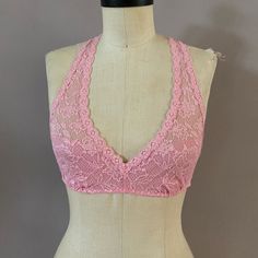 Cosabella Lace Bralette Nwot. Size Small Pink Feminine Bra With Delicate Lace, Feminine Pink Bra With Delicate Lace, Fitted Pink Bra For Wedding, Elegant Pink Summer Bra, Pink Feminine Bra For Wedding, Chic Fitted Pink Bra, Pink Feminine Wedding Bra, Spring Party Bra With Delicate Lace, Pink Lace Trim Bra For Wedding