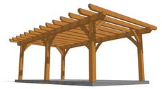 an image of a wooden structure that is on the ground