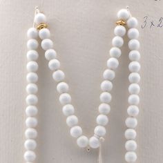 Vintage Czech Islam Muslim prayer beads 66 white glass beads Misbaha Tasbih White 8mm Beaded Necklaces For Meditation, White Single Strand Spiritual Necklace, Spiritual Single Strand White Necklace, White Round Beaded Spiritual Necklace, White Round Beaded Necklaces For Spiritual Occasions, White Round Spiritual Beaded Necklaces, White Round Spiritual Beaded Necklace, White Hand-strung Round Bead Necklaces, Hand-strung White Round Bead Necklaces