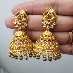 Pls, Note The hair extension jewelry shown in the 2 pics is just for display and not included in the price. Handmade Indian Temple Jewelry, best to wear it for traditional ceremonies or Indian weddings. This bridal jewelry has an ethnic finish. It has very small Cubic Zircon stones. It is a Bollywood style one gram jewelry These Jhumka Earrings set has an excellent finish and gives out an exquisite sense of style. If you are looking for an amazing Fashion Jewelry set for special occasions such a Wedding Jhumkas With Intricate Dangle Design, Wedding Dangle Jhumkas With Intricate Design, Temple Jewelry Danglers With Latkans For Wedding, Gold Chandbali Earrings For Marriage, Gold Chandbali Earrings For Wedding, Gold Kundan Earrings For Marriage, Festive Temple Jewelry Earrings For Marriage, Festive Intricate Design Earrings For Wedding, Festive Wedding Earrings With Intricate Design