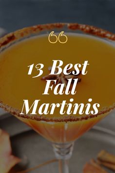 the best fall martinis to drink this season