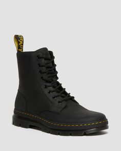 Black Dr Martens, Everyday Boots, Rugged Leather, Doc Martens, Classic Leather, Casual Boots, Work Boots, Dr. Martens