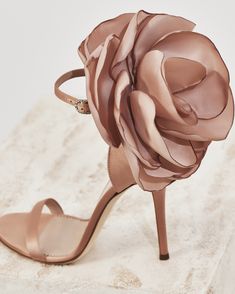 In a faint shade of pink, the PEONY. #GiuseppeZanotti #GZSS19 Diy Heels, Comfortable High Heels, Heels Aesthetic, Girls Heels, Lace Heels, Heels Classy, Exclusive Shoes, Stiletto Sandals, Luxury Style