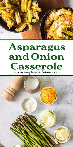 asparagus and onion casserole is an easy side dish for any meal