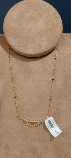 Gold Mangalsutra, Beads Chain, Indian Jewellery