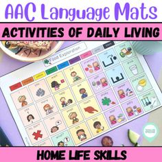 an activity for kids to learn how to use the language mats in their homeschool