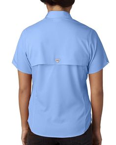 Ladies' Tamiami™ II Short-Sleeve Shirt - WHITECAP BLUE - XL | Columbia Women's Tamiami II Short-Sleeve Shirt in blue Size XL | Polyester Ripstop Fabric, Work Shirts, Chef's Jackets, Short Sleeve Shirt, Columbia, Sleeve Shirt, Men's Polo Shirt, Button Up, Size Medium