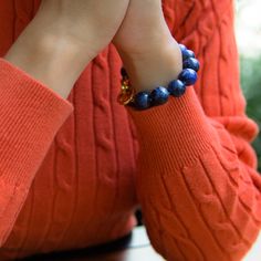 The individual pattern of each sodalite bead impresses with its depth and variety. In combination with any look, it will attract attention and inspire interest in those around its owner. #KravitzConcept #jewelry  #handmadejewelry #forwomen #beadedjewelry  #jewellery Blue Casual Bracelet For Meditation, Casual Blue Bracelet For Meditation, Blue Spiritual Stretch Bracelet, Blue Spiritual Stretch Bracelet For Everyday, Spiritual Blue Stretch Bracelet, Blue Bracelets With 8mm Beads For Everyday, Everyday Blue Bracelets With 8mm Beads, Everyday Blue Lapis Lazuli Beaded Bracelets, Sodalite Bracelet