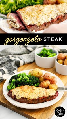 Gorgonzola Steak Grilled Steak Dinner Ideas, Gorgonzola Steak, Topping For Steak, Gorgonzola Butter, Grilled Steak Dinner, Steak Gorgonzola, Beef Medallions, Easy Summer Dinner, Easy Summer Dinners